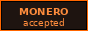 Monero accepted